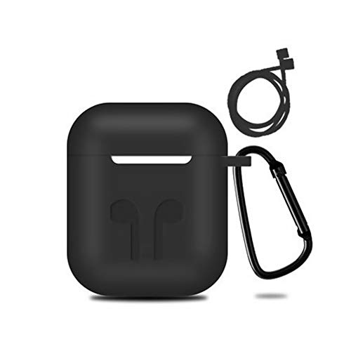 Preisvergleich Produktbild Unicoco Aufbewahrungstasche für Kopfhörer aus Silikon, Harte Schutzhülle für Kopfhörer, Bluetooth, kabellos, Kopfhörer (Griff + Haken + Kabel)