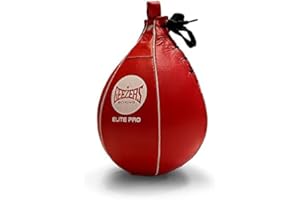 Geezers Boxing Elite Pro Speedball, Boxing Speed Bag for Training, Leather Punching Bag Speed Ball for Ceiling, Hanging Speed Balls