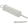 Glycerine Syringe is a Hygenis Transparent barred,two nozzles for easy flow of liquid. A piston runs to and fro inside the barrel,easy suction.Glycerine Syringe is used for enema purposes.