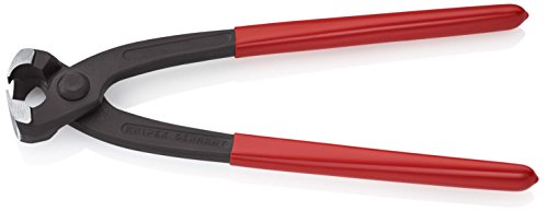 KNIPEX 10 99 I220 Ohrklemmenzange mit seitlicher Pressnase schwarz atramentiert mit Kunststoff überzogen 220 mm - 2