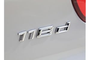 BADGESWELT E871 118d Emblem 118 d Adesivo per auto 3D cromato