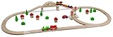 Eichhorn 100001225 – Bahnset mit Brücke, 55-teilig, mit E-Lok, große Holzschienenbahn in Box – Streckenlänge: 3,45 Meter – Spielbahn in Aufbewahrungsbox – Buchenholz - 2