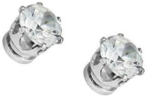 Mytoptrendz® Non-Piercing Clip on Magnet Ear Stud Men Boys Crystal Magnetic Earrings In Various Sizes and Shapes…
