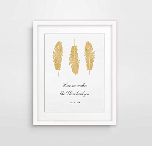 John 13:34 / Love One Another Like I Have Loved You, Bible Verse Printable, Wedding Scripture Art, Christian Wall Decor Marriage Inspirational Poster Print