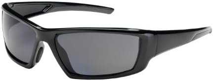 Sunburst 250-47-0041 Full Frame Safety Glasses with Black Frame, Polarized Gray Lens and Anti-Scratch/Anti-Fog Coating by Sunburst