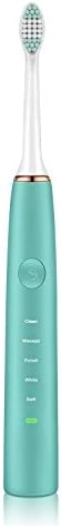 LLZDDYS Electric Toothbrush/Teeth/Protect/Environmental Protection/Automatic/Intelligent/Acoustic/Electric Toothbrush/Rechargeable/Rechargeable/Household/Smart/Waterproof /5/Automatic/Timing/Soft,Green