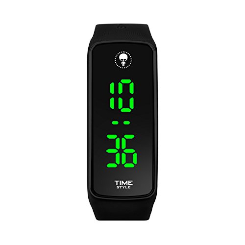 Time Style Innovative schwarze V1 Unisex LED-Uhr – Geschenkbox
