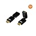 Produktbild Urbo bewegliches HDMI Anschluss Element mit vergoldeten Kontakten für besonders einfaches Erreichen des HDMI Anschlusses (Doppelpack!)