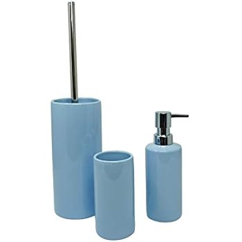 Hochwertiges 3 teiliges Bad-Accessoires-Set pastellfarben, Bade-zimmer