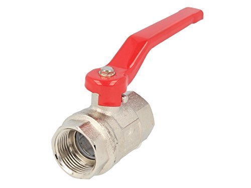 tecuro Messing Kugelhahn Größe 1 1/4″ (5/4″) – DN 32 – beidseitig Innengewinde - 2