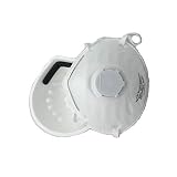 respirador para polvo y particulas Diseñado para proteger contra partículas, incluyendo, entre otros, lijado, barrido, aserrado, ensacado o carbón, mineral de hierro, harina, metal, madera, polen, pelo de mascotas, caspa, esporas de moho y otras sustancias sólidas libres de aceite.