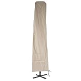 Mendler Housse de Protection pour Parasol déporté HWC, avec Fermeture à glissière ~ 3x4m crème