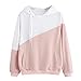 Produktbild Juliyues Kapuzenpullover Damen Frauen Hoodie Jumper Langarm Farbblock Sweatshirt Pullover Tops Bluse Outwear