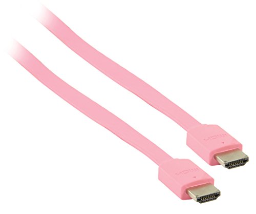 Valueline VLMP34010P2.00 High-Speed HDMI Flachkabel mit Ethernet (2m) pink - 2