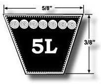 5L430 Kevlar Mower V Belt