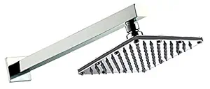 Drizzle 6x6 Inch Sandwich Rainfall Overhead Shower With 15 Inch Long Arm