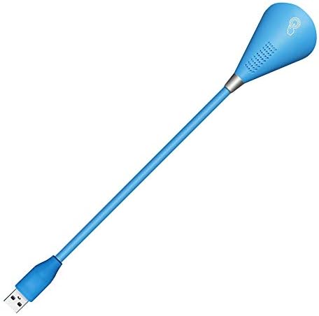Originaltree Portable Wireless Bluetooth Speaker Adjustable Angle USB LED Light Bedside Lamp Blue