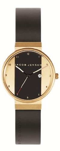 Jacob Jensen neue Serie Men'Analog Kautschuk schwarz 734 Jacob Jensen neue Serie Men'Analog Kautschuk schwarz 734