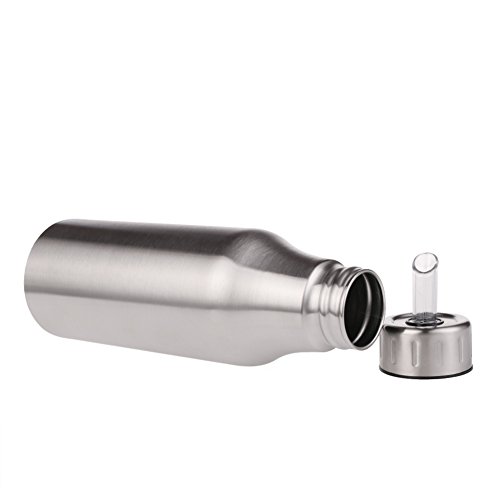 Essig und Öl Soßendispenser Edelstahl-Küche Speiseöl Flaschen dicht Behälter Staubdüse Backen Küchenutensilien verwendet für zu Hause oder in einem Restaurant das Kochen (25oz/750ml) - 5