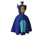  fasching karneval halloween kostüm cape für kleinkinder alien monster blau