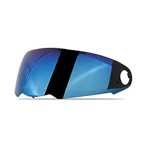 Steelbird SBA-1 Helmet Visor Compatible for All SBA-1 Model Helmets (Chrome Blue Visor)