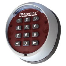 Teclado numerico inalambrico Motorline TEC1 para accionamiento de automatismos, motores y centrales de garaje, puertas peatonales, control de accesos