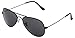 ADDON UV protected black aviator unisex sunglasses- (aviator black black 3025 | 50 | black Lens) RS.349.00