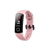 Huawei Honor Band 4 Fitness Armband Wasserdicht IP67 Disk Touch Screen Uhr Blutdruck Herzfrequenz Sauerstoff Monitor Bewegung Bluetooth Armband Edelstahlband (Pink)