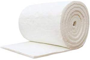 Qcwwy Couverture Isolante en Fibre de Céramique Haute densité, Couverture Isolante Ignifuge Ignifuge pour Four Cheminée Four Gaz Forge Chaudière Tuyau Lave-Vaisselle (b)