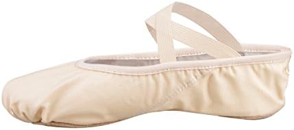 Soft Canvas Ballets Dance Split Flat Shoes Gymnastics Dancing Slippers for Girls Women Ladies In Different Sizes (Light Pink, EU 34=220mm=8.66 inch=UK 2)