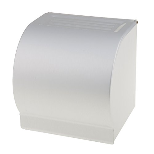 Segolike Waterproof Stainless Steel Wall Mounted Bathroom Toilet Tissue Roll Paper Holder Case Box with Cover RS.570 (51.00% Off) - Amazon