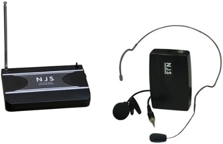 New Jersey Sound Corp 174.5 MHz VHF Head Band Radio Microphone System