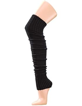 Krautwear® Damen Mädchen Beinwärmer Stulpen Legwarmers Overknees gestrickte Strümpfe ca. 70cm Öko-Tex Standard...
