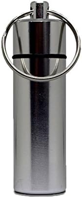 Keyring Stash (Pill Box Medicine Capsule Holder Container, Bushcraft Survival) (Pack of 3)