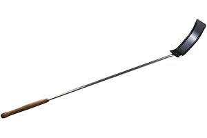 TOOLTEK PALA CURVA REMO TIRA CARBONI CENERE LEGNA PER FORNO PIZZA ACCIAIO