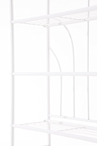 CLP Überbau-Regal PINAR, Eisen Badregal ca. 60 x 35 cm, Höhe 165 cm, 3 Böden, Landhaus-Stil weiß - 7