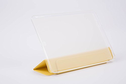 Samsung Galaxy Tab S2 9.7 TASCHE Hülle HINTEN RÜCKSEITE TRANSPARENT Case Etui für Wi-Fi SM-T810 LTE SM-T815 Smart Cover mit Auto Sleep Wake up / Standfunktion + Capacitive Stylus + Displayschutzfolie – GELB - 4