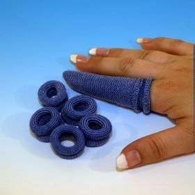 Blue Acetate Finger Bobs, x 6