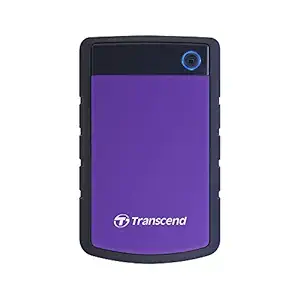 Transcend StoreJet 25H3P 2.5-inch 2TB Portable External Hard Drive (Purple)