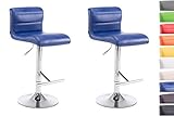 Diese modernen Barhocker verfügen über eine hochwertige Polsterung aus formstabilem Kaltschaum und pflegeleichte Kunstlederbezüge.
