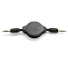 Produktbild Gold 3,5 mm Einziehbares Kabel AUX Line In Jack Audio Auto/Home Stereo Kabel für iPhone, iPod, MP3-Player und Smartphones