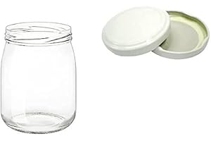 AVIR 40 Barattoli in vetro per salsa e pelati 580 ml con tappo