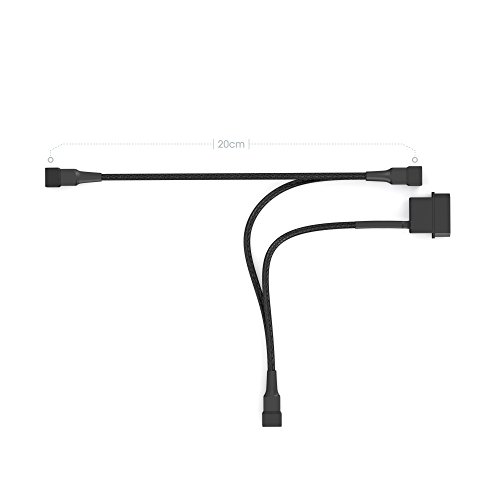 KabelDirekt Molex 5 V auf 3x 3-Pin Lüfter Verteilerkabel 20-20-20 cm - 2