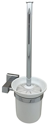 VELMA - 151094 - Extravagante Toilettenbürsten-Garnitur aus unserer Serie Avantgarde in einem zeitlos modernen Design - Hochglanz verchromtes Messing - Kein Plastik - 100 % rostfrei - Hochwertige Qualität !