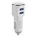 Produktbild LJ2 Kfz-Ladegerät, 5V 3.4A Seitenstecker Dual-USB-Schnellladegerät, geeignet für Samsung S10E S10 S8 S9Phone 8X7 XS Millet Mi9,White