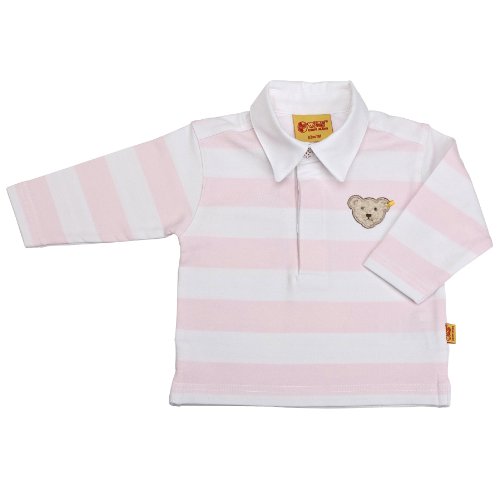 Steiff Unisex baby Polo Long - regular Shirt -  Pink - Rosa (bareley pink ) - 9-12 Months
