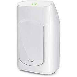 VAVA Déshumidificateur Electrique Fonctionnement Silencieux 33dB Taux d'Absorption Élevé de 300mL/24h Absorbeur d'Humidité avec Réservoir d'Eau de 700mL,Protection par Extinction Automatique