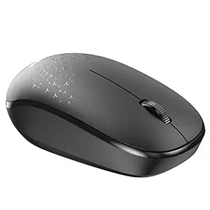 INPHIC Bluetooth Mouse Silent, Wireless Mouse Bluetooth 5.0/3.0 Dual Mode (No USB Receiver), Mini 1600DPI Portable Computer Mice for Laptop PC Mac,iPadOS, 3-Button,12-Month Battery Life, Black