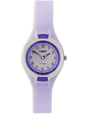 Limit Kinder-Quarzuhr mit lila Zifferblatt, Analog-Display und lila Kunststoffarmband 6671.24