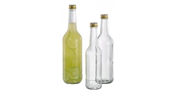 Glasflasche Masse Inhalt O 6 Cm H 25 5 Cm 500 Ml Amazon De Kuche Haushalt